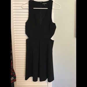 Black cut out express dress